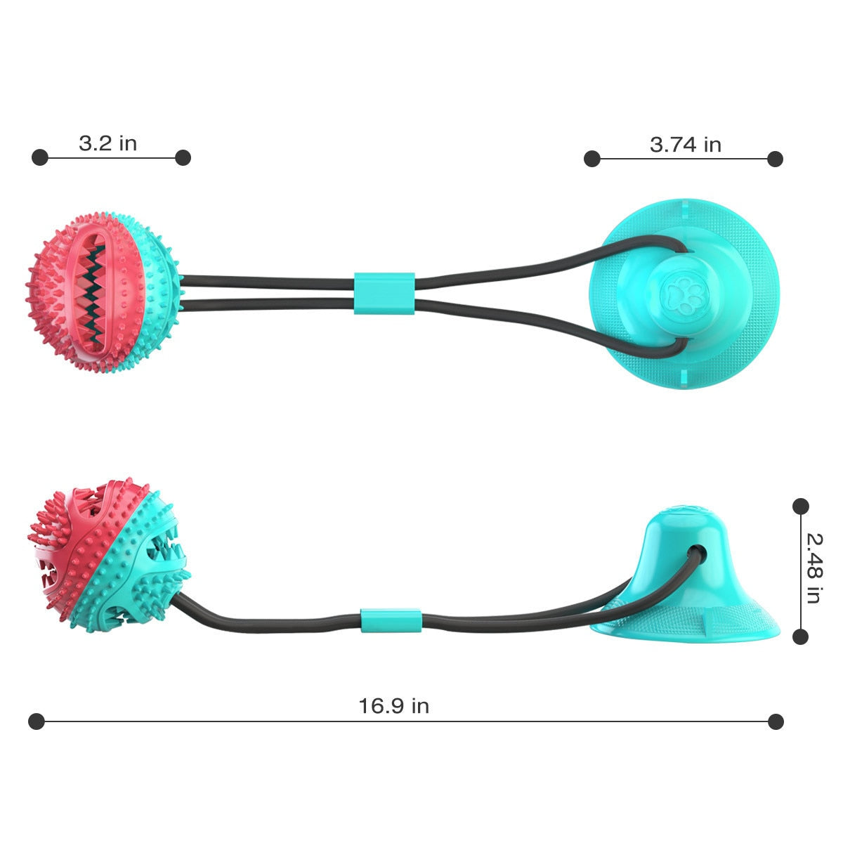 Suction Tug of War Dog Toy